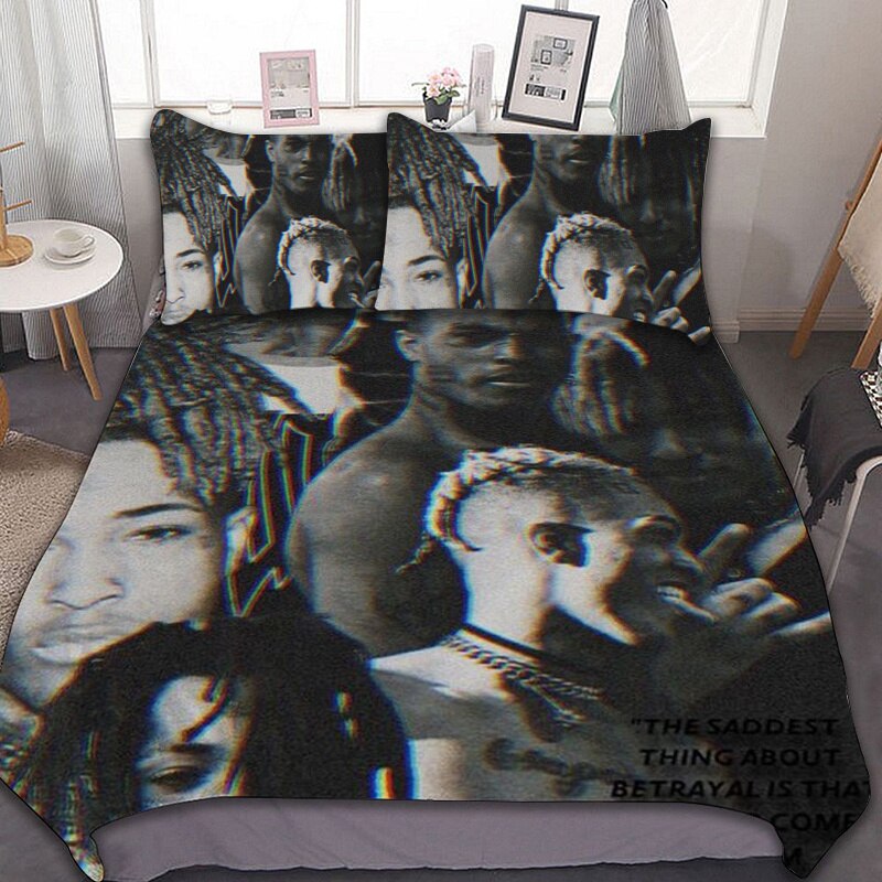 Bedding Sets Xxxtentacion US Europe UK Size Quilt Bed Cover Duvet Cover Pillow Case 2 3 1 - XXXTentacion Shop