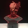 The Raper Figure 3D illusion Lamp Decoration Night Lights Jahseh Dwayne Ricardo Onfroy souvenir Gifts For 4 - XXXTentacion Shop