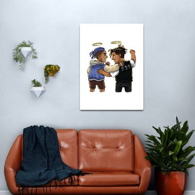 XxXTentation draw cartoon RIP legend Rap friend 999 Canvas print Official Haikyuu Merch