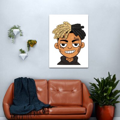 xxxtentation lengends emo rap draw cartoon Canvas print Official Haikyuu Merch