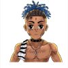 Copie de XXXTentation draw cartoon RIP legend Rap Canvas print Official Haikyuu Merch