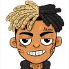 xxxtentation lengends emo rap draw cartoon Canvas print Official Haikyuu Merch