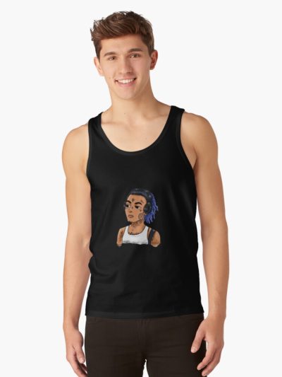 XXXTentation draw profil cartoon RIP legend Rap Emo Tank tops Official Haikyuu Merch