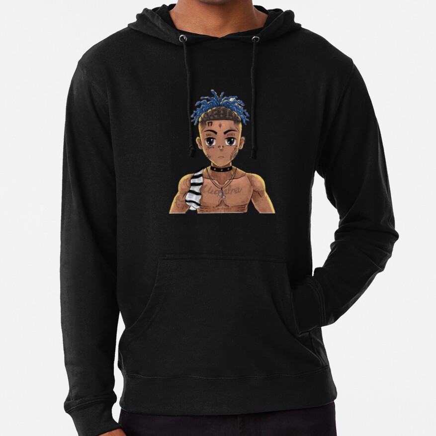 Copie de XXXTentation draw cartoon RIP legend Rap Hoodie Official Haikyuu Merch