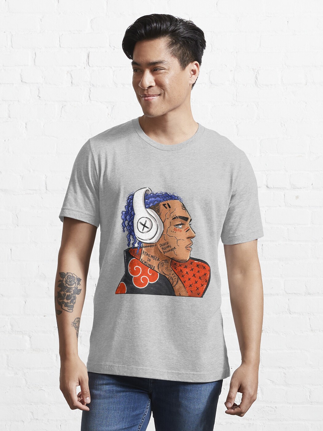 ssrcoslim fit t shirtmensheather greyfronttall three quarter2000x2000 16 - XXXTentacion Shop