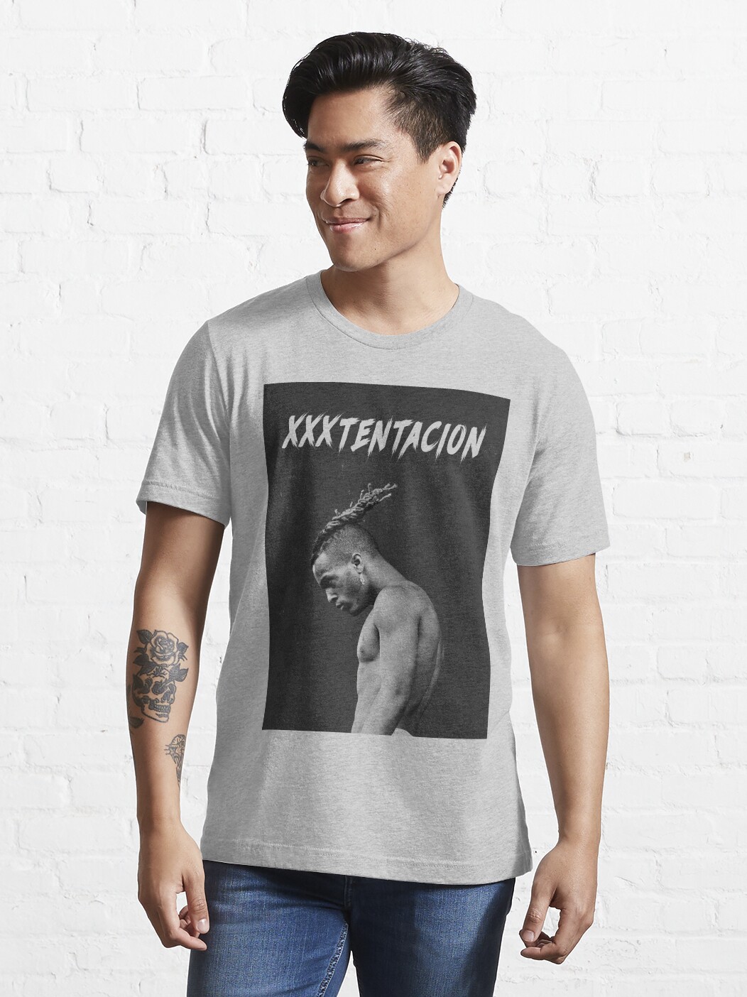 ssrcoslim fit t shirtmensheather greyfronttall three quarter2000x2000 26 - XXXTentacion Shop