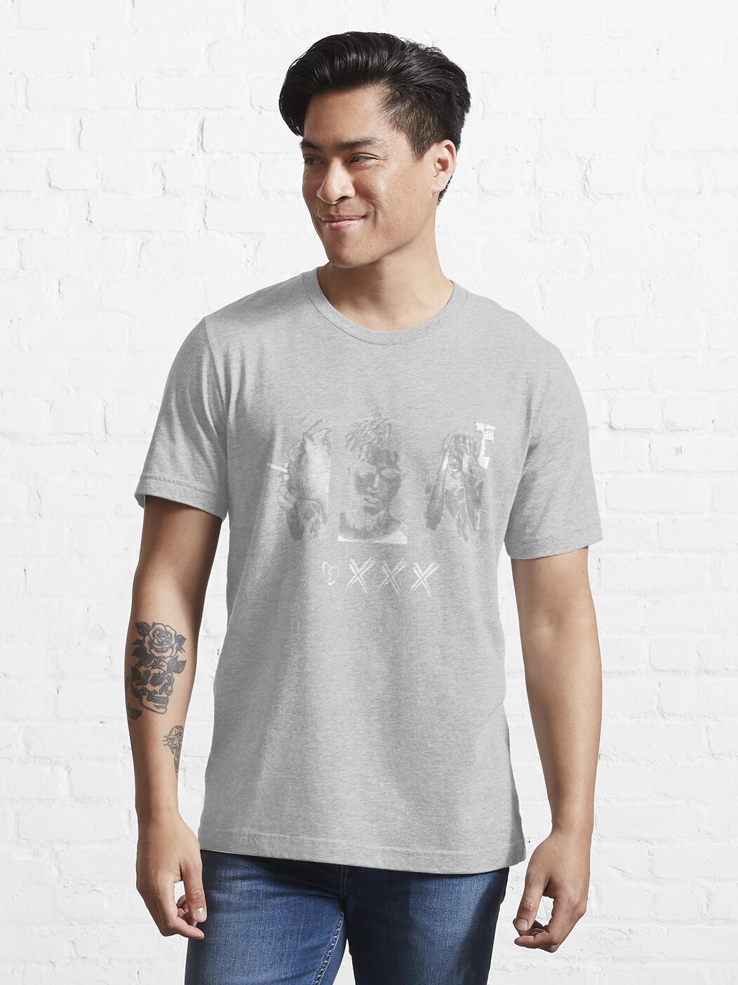 ssrcoslim fit t shirtmensheather greyfronttall three quarter2000x2000 3 - XXXTentacion Shop