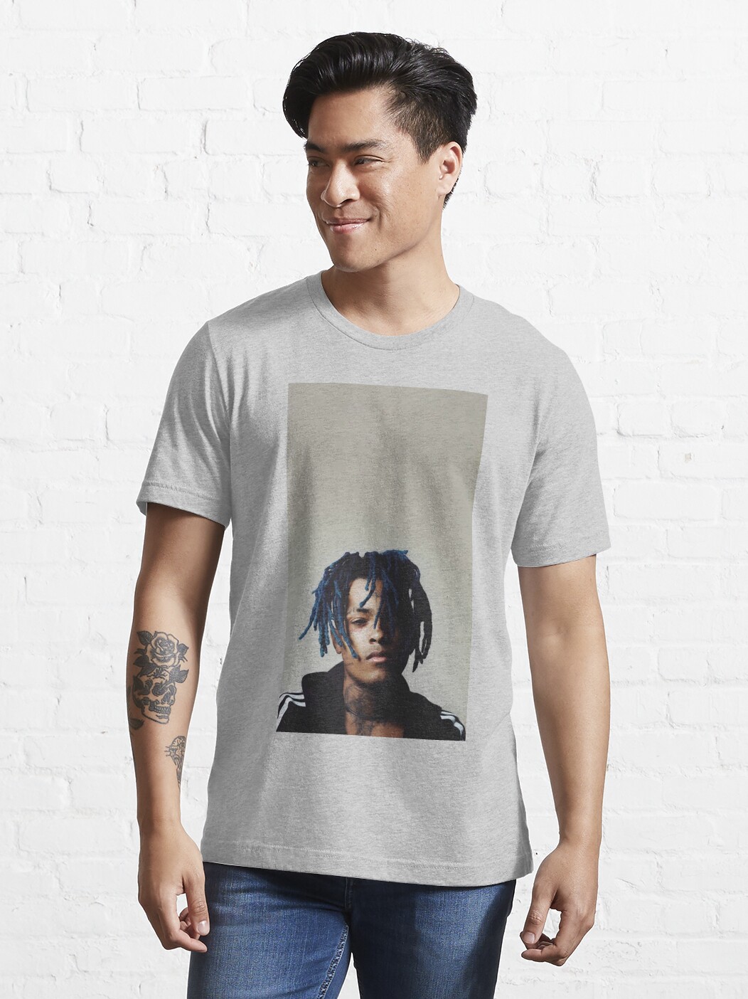 ssrcoslim fit t shirtmensheather greyfronttall three quarter2000x2000 5 - XXXTentacion Shop