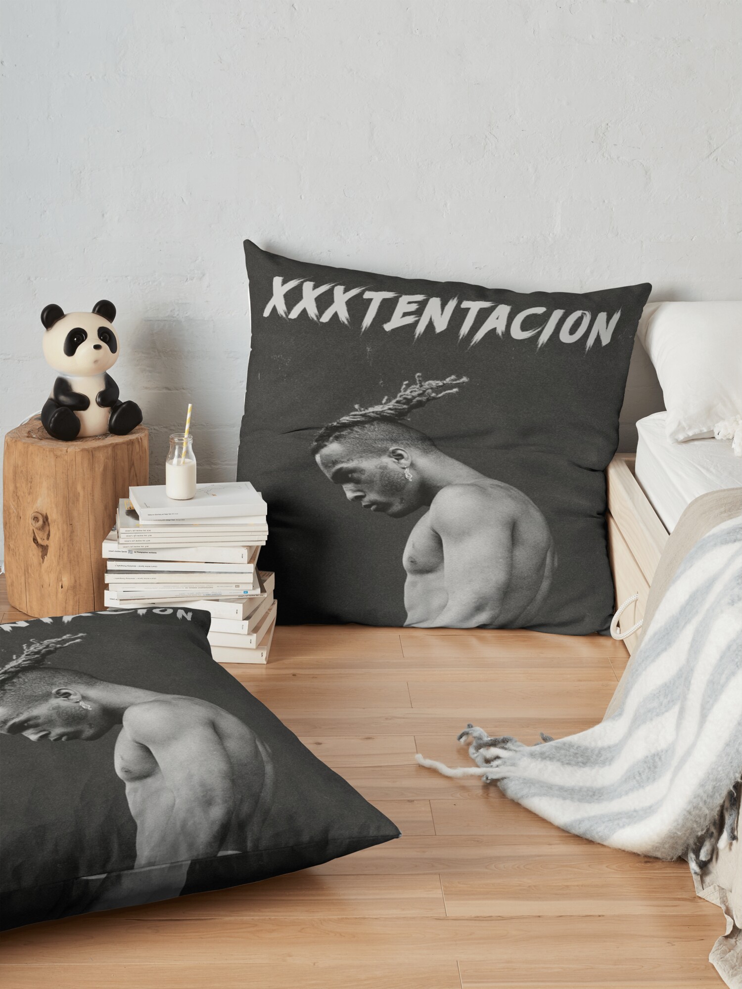 look down Throw pillow Official Haikyuu Merch