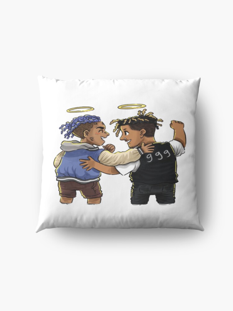 XxXTentation draw cartoon RIP legend Rap friend 999 Throw pillow Official Haikyuu Merch