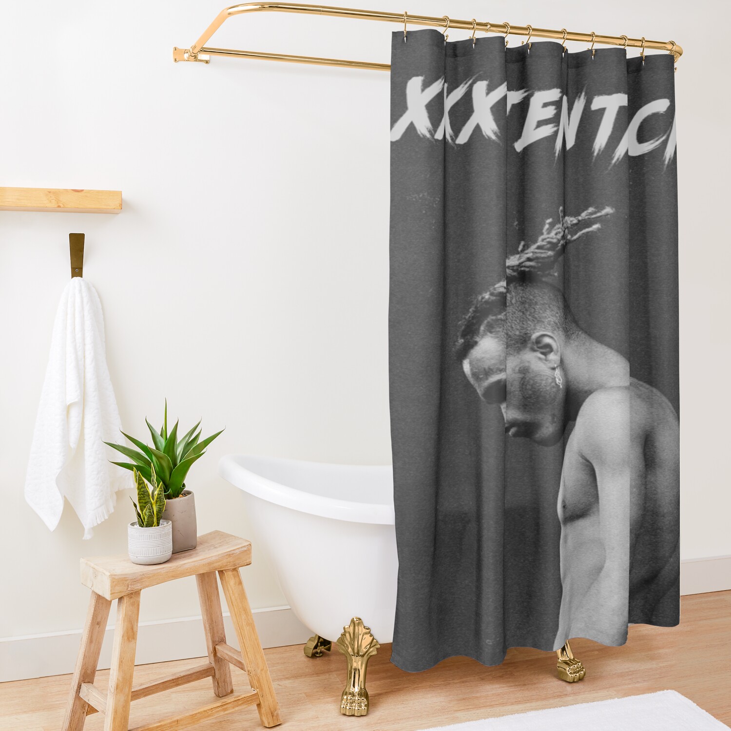 look down Shower curtain Official Haikyuu Merch