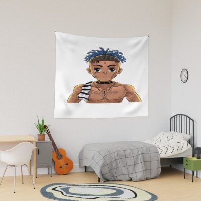 Copie de XXXTentation draw cartoon RIP legend Rap Tapestries Official Haikyuu Merch