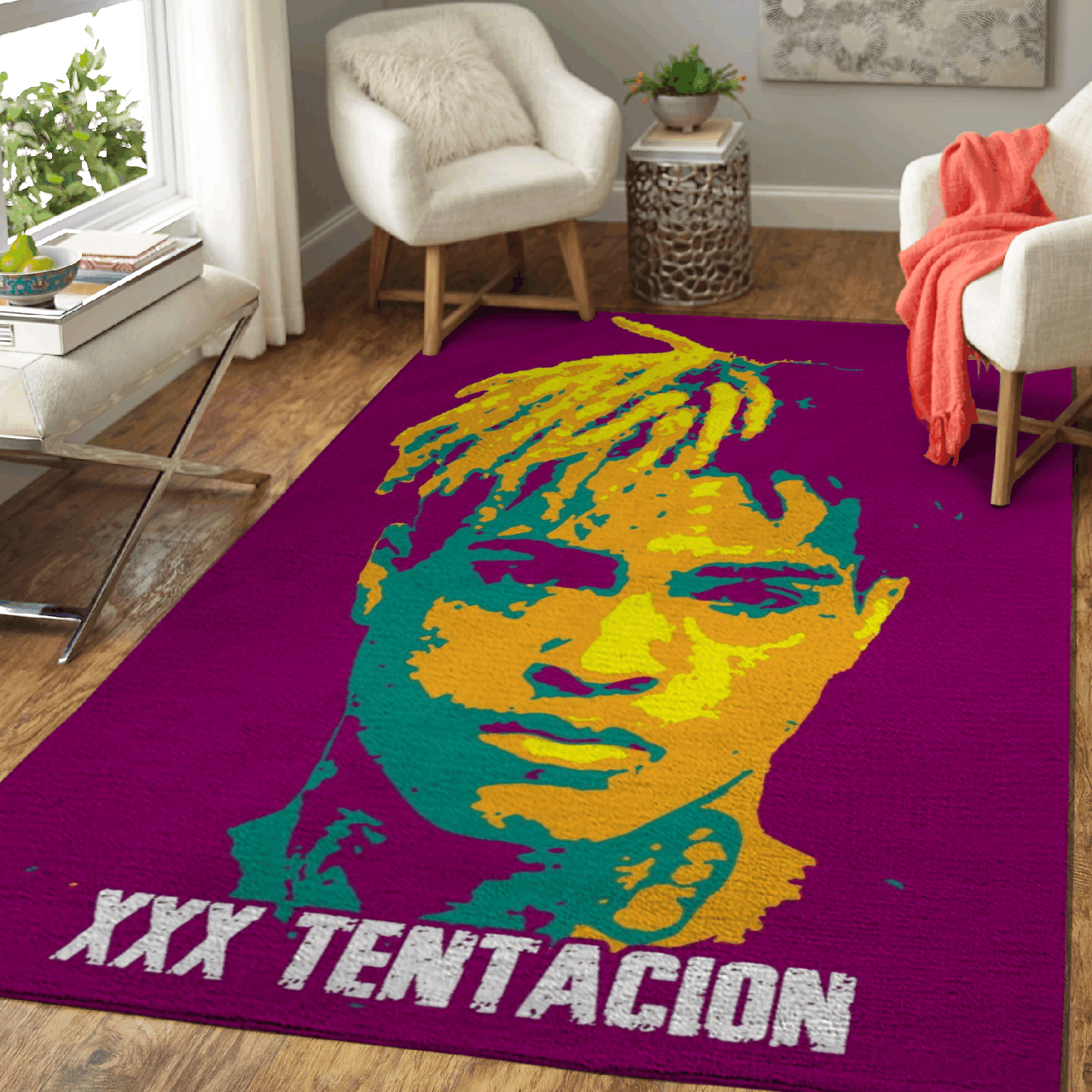 xxxtentacion american rapper rock and emo pop art area tapis4zb8t - XXXTentacion Shop
