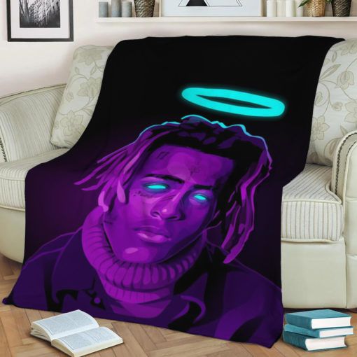 xxxtentacion neon fleece blanket throw blanketun8yb - XXXTentacion Shop