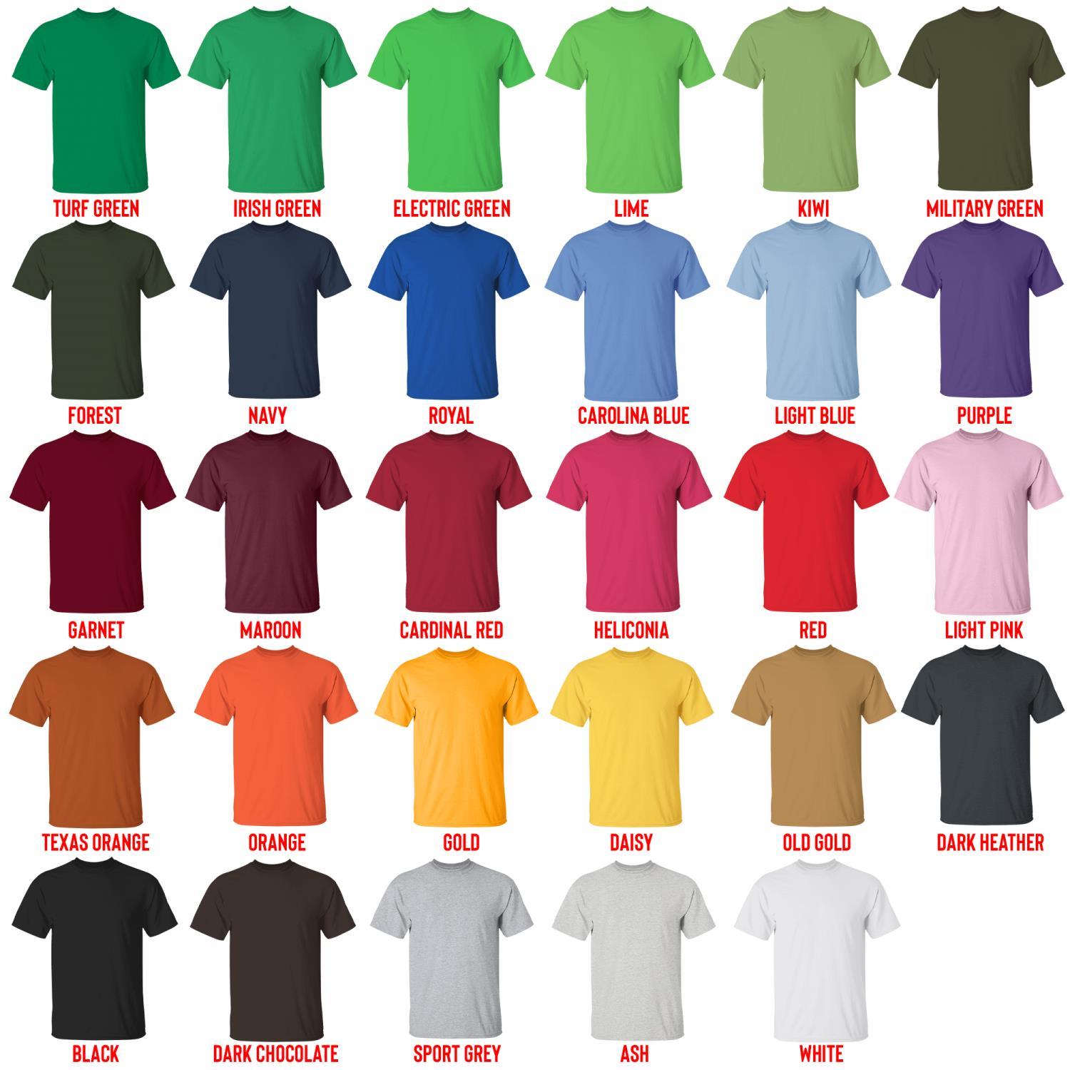 t shirt color chart - XXXTentacion Shop
